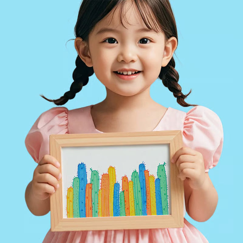 🎃Cartoon Colorful Painting Set with Scraper for Kids🎨