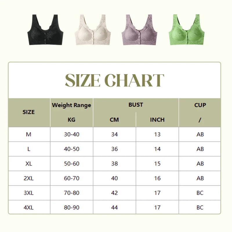 Comfort Front-Clasp & Wire-Free Seamless Bra