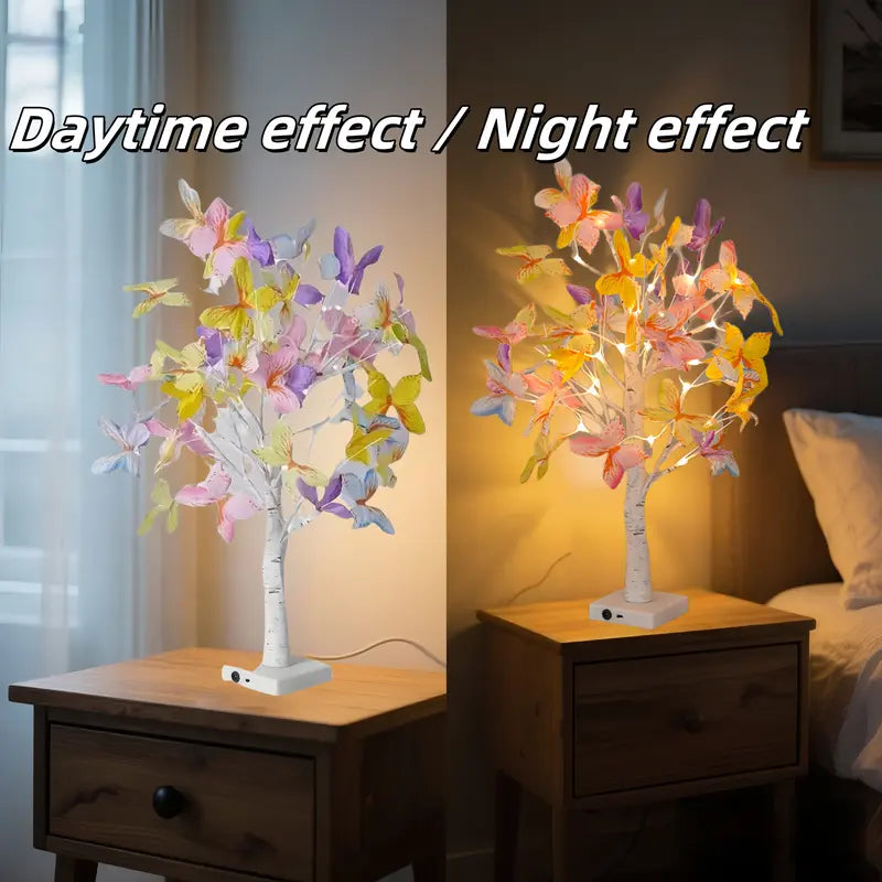 Butterfly LED Birch Tree Lights