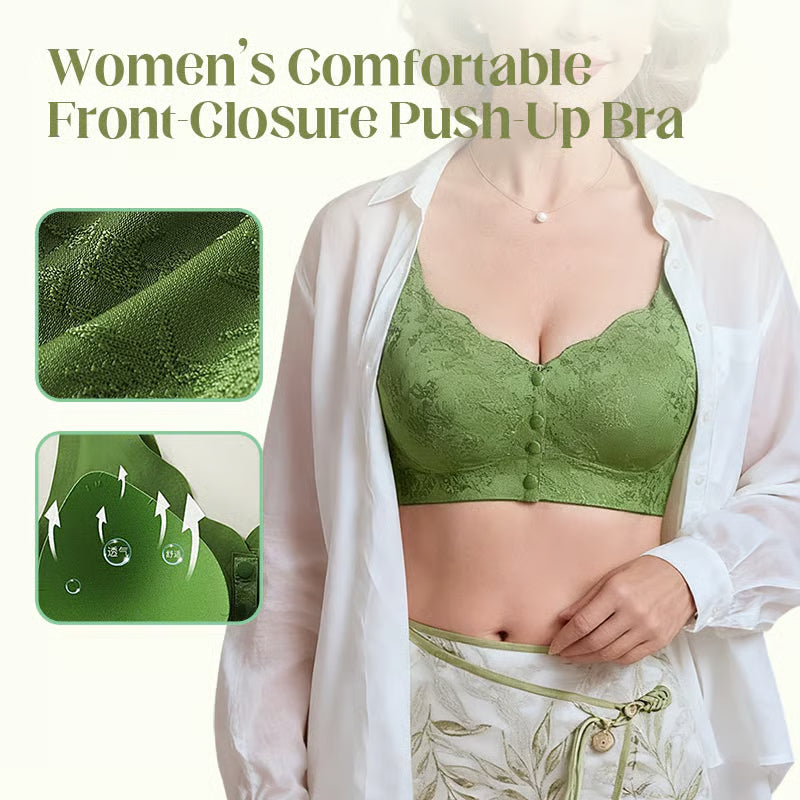 Comfort Front-Clasp & Wire-Free Seamless Bra