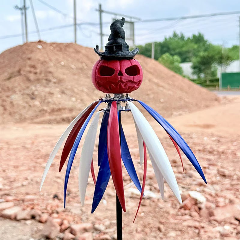 When the jack-o'-lantern lights up🎃, all legends will awaken...👻Pumpkin Wind Spinner for Outdoor