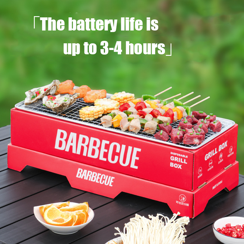 Disposable barbecue oven (smokeless, long-term barbecue, reusable)