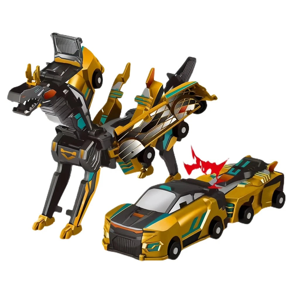 Transforming Unicorn Car Toy Pegasus Unicorn Magnetic Impact Deformation Car